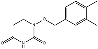 1-[(3,4-dimethylphenyl)methoxy]-1,3-diazinane-2,4-dione 结构式