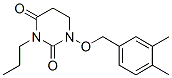 1-[(3,4-dimethylphenyl)methoxy]-3-propyl-1,3-diazinane-2,4-dione 结构式