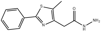 2-(5-METHYL-2-PHENYL-1,3-THIAZOL-4-YL)ETHANOHYDRAZIDE 结构式