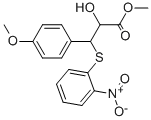 2-HYDROXY-3-(4-METHOXY-PHENYL)-3-(2-NITRO-PHENYLSULFANYL)-PROPIONIC ACID METHYL ESTER 结构式