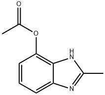 1H-Benzimidazol-4-ol,2-methyl-,acetate(ester)(9CI) 结构式