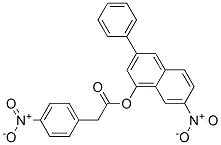 7-nitro-3-phenyl-1-naphthyl 4-nitrophenylacetate 结构式