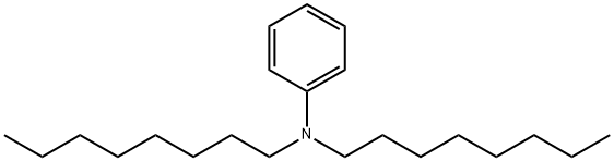 N,N-二-正-辛基苯胺 结构式