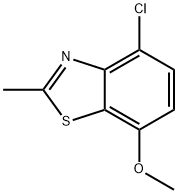 Benzothiazole, 4-chloro-7-methoxy-2-methyl- (9CI) 结构式