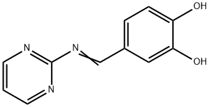 1,2-Benzenediol, 4-[(2-pyrimidinylimino)methyl]- (9CI) 结构式