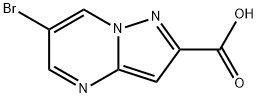 6-溴吡唑并[1,5-A]嘧啶-2-羧酸 结构式