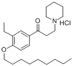 beta-Piperidinoaethyl-4-(n-nonyloxy-3-aethylphenyl)-ketonhydrochlorid  [German] 结构式