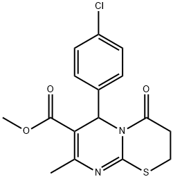 METHYL6-(4-CHLOROPHENYL)-8-METHYL-4-OXO-3,4-DIHYDRO-2H,6H-PYRIMIDO[2,1-B][1,3]THIAZINE-7-CARBOXYLATE