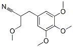 3-methoxy-2-(3,4,5-trimethoxybenzyl)propiononitrile 结构式