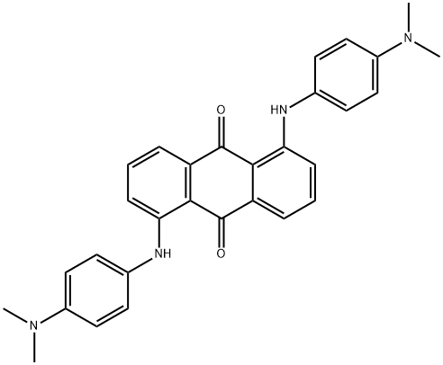 1,5-bis[[4-(dimethylamino)phenyl]amino]anthraquinone  结构式