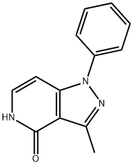 4H-Pyrazolo[4,3-c]pyridin-4-one,1,5-dihydro-3-Methyl-1-phenyl- 结构式