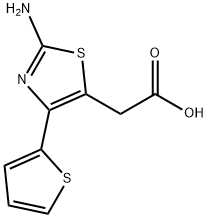 2-氨基-4-(噻吩-2-基)-5-噻唑乙酸 结构式