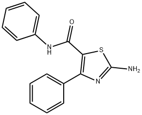 2-氨基-N,4-二苯基噻唑-5-甲酰胺 结构式