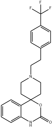 1'-[2-[4-(三氟甲基)苯基]乙基]-螺[4H-3,1-苯并恶嗪-4,4'-哌啶]-2(1H)-酮 结构式
