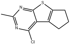 4-CHLORO-6-METHYL-2,3-DIHYDRO-1H-8-THIA-5,7-DIAZA-CYCLOPENTA[A]INDENE 结构式