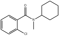 2-氯-N-环己基-N-甲基苯甲酰胺 结构式