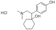 4-[2-(Dimethylamino)-1-(1-hydroxycyclohexyl)ethyl]-phenol  hydrochloride 结构式