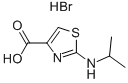 2-异丙胺基噻唑-4-甲酸氢溴酸盐 结构式