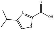 4-异丙基-2-噻唑甲酸 结构式