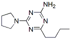 4-Butyl-6-(1-pyrrolidinyl)-1,3,5-triazin-2-amine 结构式