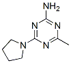 4-Methyl-6-(pyrrolidin-1-yl)-1,3,5-triazin-2-amine 结构式