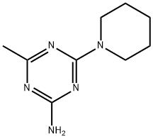 4-Methyl-6-(1-piperidinyl)-1,3,5-triazin-2-amine 结构式