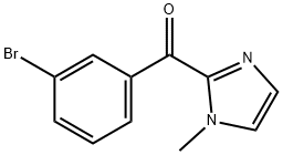 (3-bromophenyl)(1-methyl-1H-imidazol-2-yl)methanone 结构式