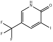 3-碘-5-(三氟甲基)-2(1H)-吡啶酮 结构式