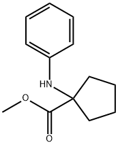 Cyclopentanecarboxylic acid, 1-(phenylaMino)-, Methyl ester 结构式