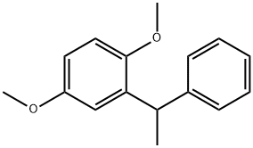 1,4-二甲氧基-2-(1-苯基乙基)-苯 结构式