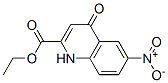 1,4-Dihydro-6-nitro-4-oxoquinoline-2-carboxylic acid ethyl ester 结构式