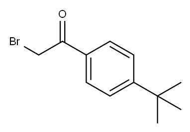 2-溴-1-(4-(叔丁基)苯基)乙酮 结构式
