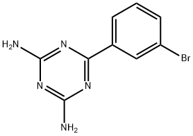 6-(3-BROMOPHENYL)-1,3,5-TRIAZINE-2,4-DIAMINE 结构式