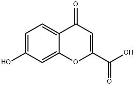 7-羟基-4-氧代-4H-色烯-2-羧酸 结构式