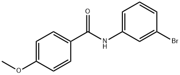 N-(3-溴苯基)-4-甲氧基苯甲酰胺 结构式