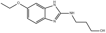 3-(5-乙氧基-1H-苯并咪唑-2-氨基)-丙醇 结构式