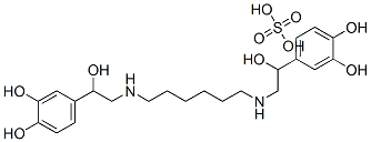 4,4'-[hexane-1,6-diylbis[imino(1-hydroxyethylene)]]dipyrocatechol sulphate  结构式