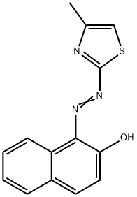 1-[(4-Methyl-2-thiazolyl)azo]-2-naphthol 结构式