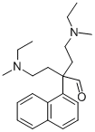 1-Naphthaleneacetaldehyde, alpha,alpha-bis(2-(N-ethyl-N-methylamino)et hyl)- 结构式