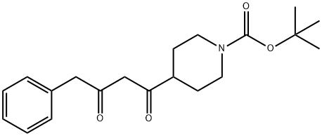 4-(3-OXO-4-PHENYL-BUTYRYL)-PIPERIDINE-1-CARBOXYLIC ACID TERT-BUTYL ESTER 结构式