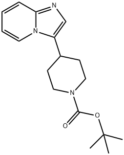 TERT-BUTYL 4-(IMIDAZO[1,2-A]PYRIDIN-3-YL)PIPERIDINE-1-CARBOXYLATE 结构式