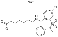 噻奈普汀钠盐 结构式