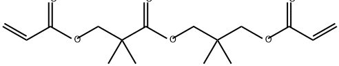 2-丙烯酸-3-[2,2-二甲基-1-氧代-3-[(1-氧代-2-丙烯基)氧]丙氧基]-2,2-二甲基丙酯 结构式