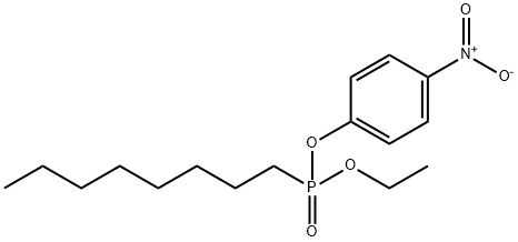 Octylphosphonic acid ethyl p-nitrophenyl ester 结构式