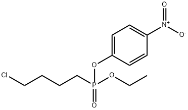 (4-Chlorobutyl)phosphonic acid ethyl p-nitrophenyl ester 结构式