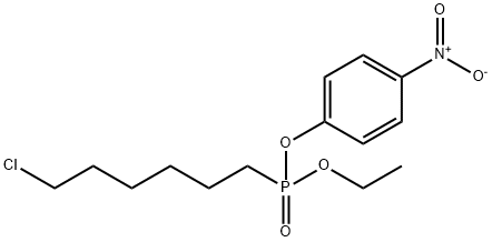 (6-Chlorohexyl)phosphonic acid ethyl p-nitrophenyl ester 结构式