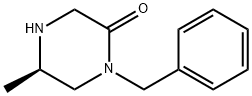 (5R)-5-甲基-1-(苯甲基)-2-哌嗪酮 结构式