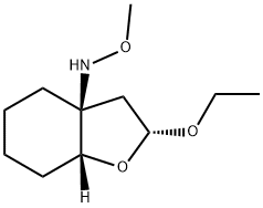 3a(4H)-Benzofuranamine,2-ethoxyhexahydro-N-methoxy-,(2R,3aS,7aR)-(9CI) 结构式