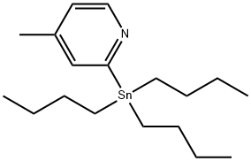 4-甲基-2-(三正丁基锡)吡啶 结构式