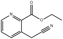 3-(氰基甲基)吡啶甲酸乙酯 结构式